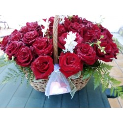 Cesta com 30 Rosas